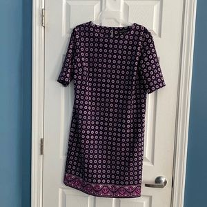 Banana Republic Purple and Black Dress. Great for work.